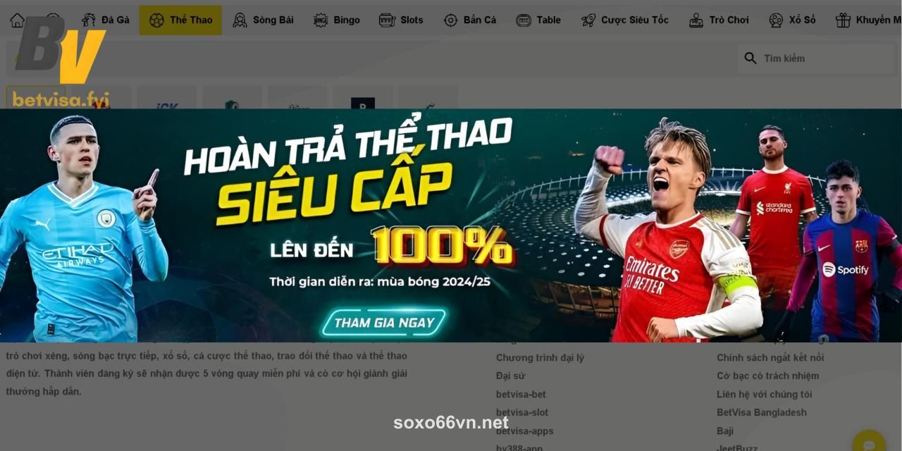Khuyến mãi thành viên soxo66